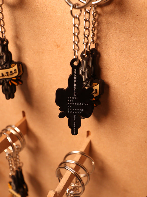 BREAK THE STIGMA KEYRING.